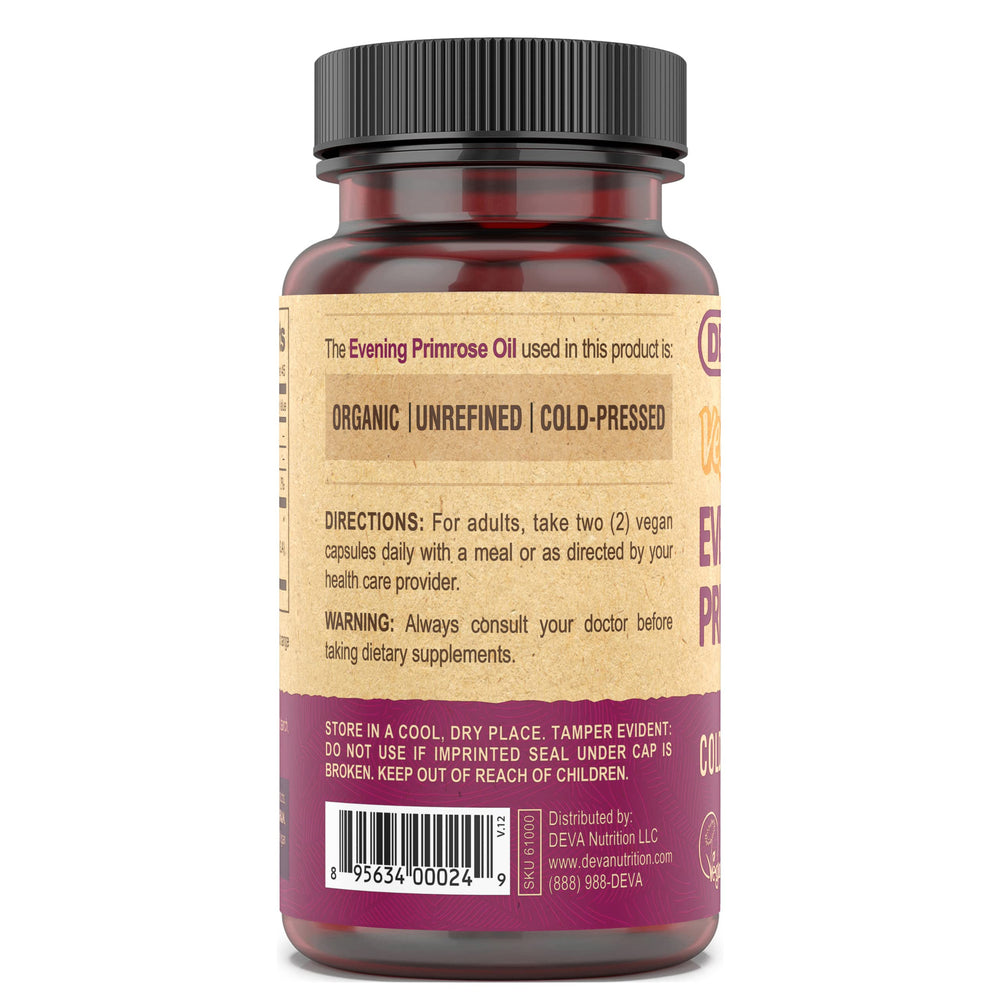 Close-up of the evening primrose oil capsules