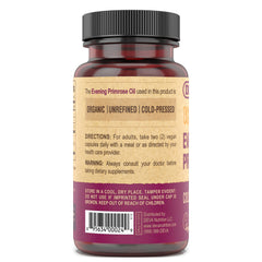 Close-up of the evening primrose oil capsules