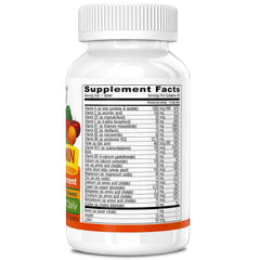 Back of Deva Vegan Multivitamin bottle showing supplement facts