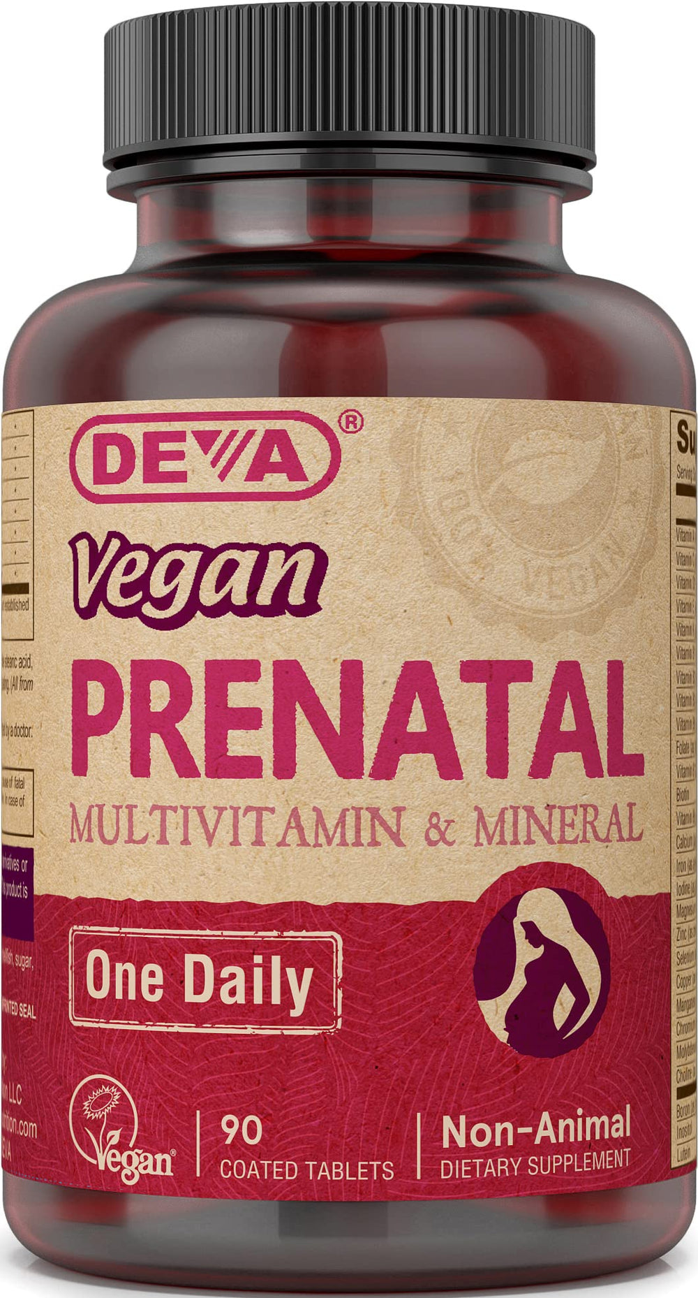 DEVA Vegan Prenatal Multivitamin bottle front