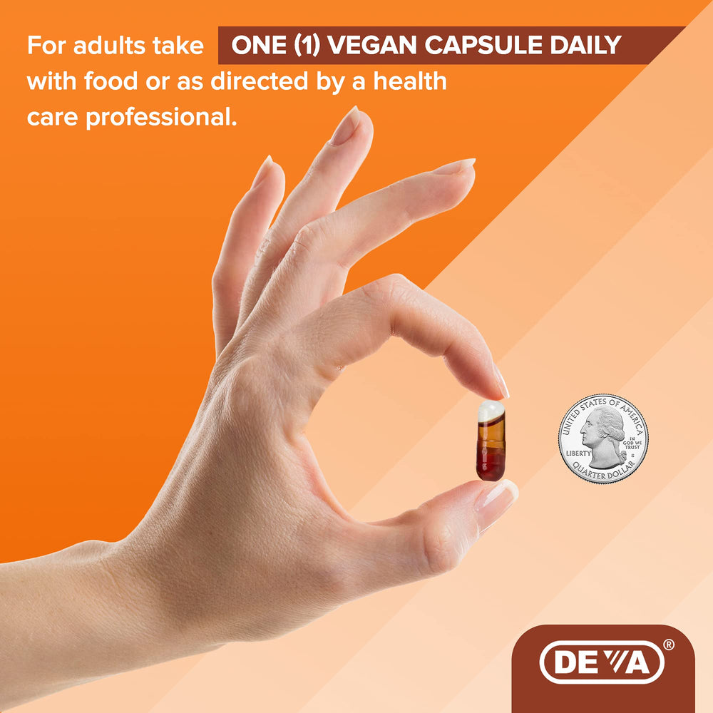 90 capsules box packaging for DEVA Vegan Pumpkin Seed Oil