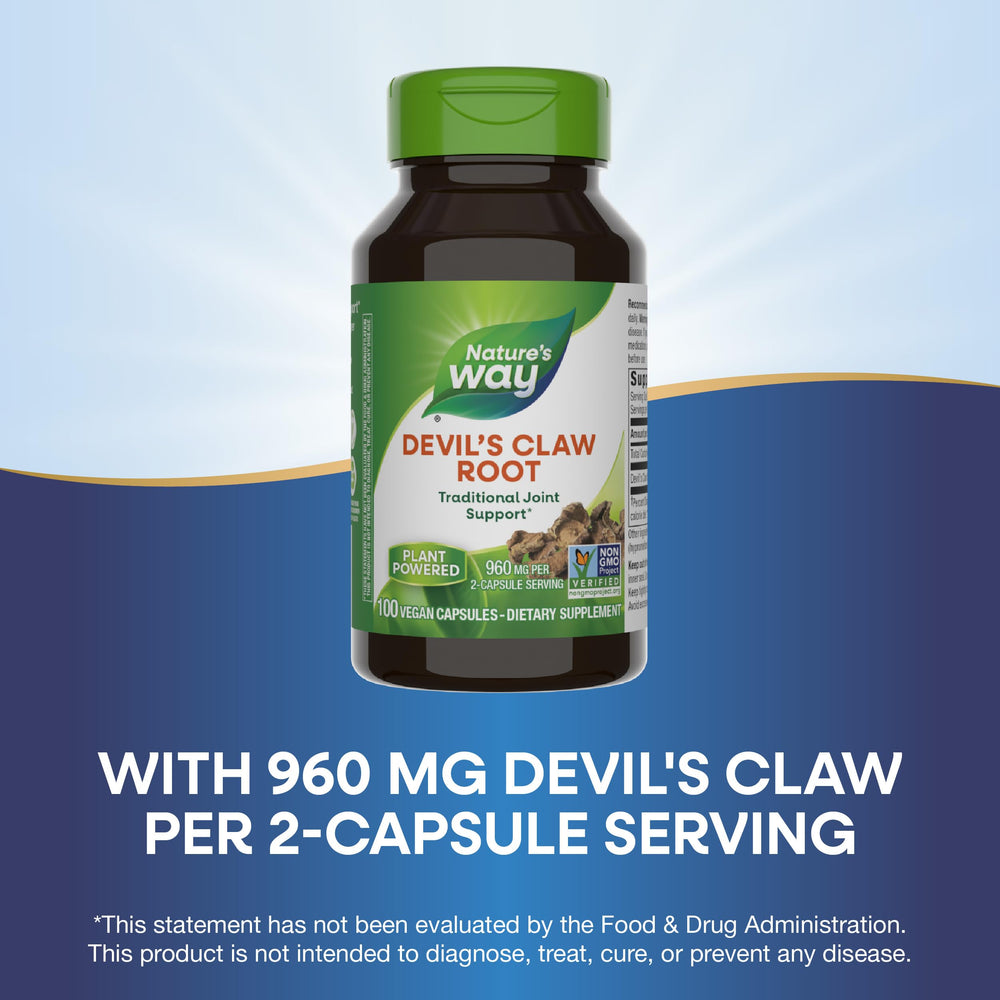 Packaging may vary for Nature's Way Devil's Claw Root