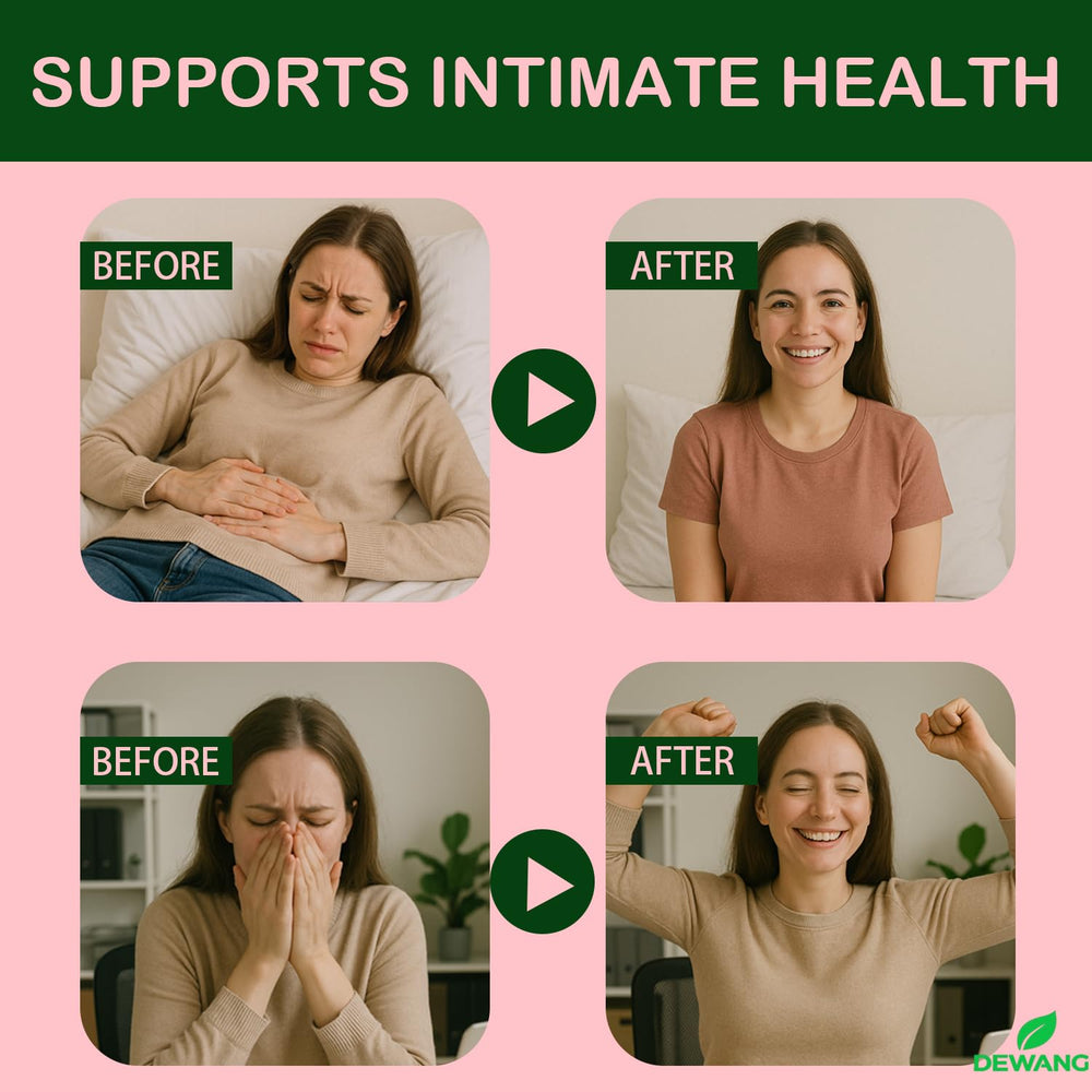Concept image of vaginal health and odor reduction benefits