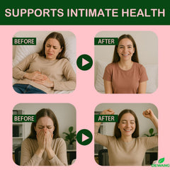 Concept image of vaginal health and odor reduction benefits