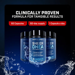 Product packaging and label for DHEA 100mg