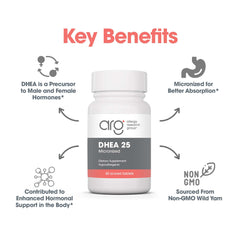 Soy-free DHEA 25mg supplement label