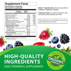 Graphic highlighting electrolytes and B complex ingredients