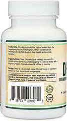 Graphic showing 1000mg DHM potency per tablet