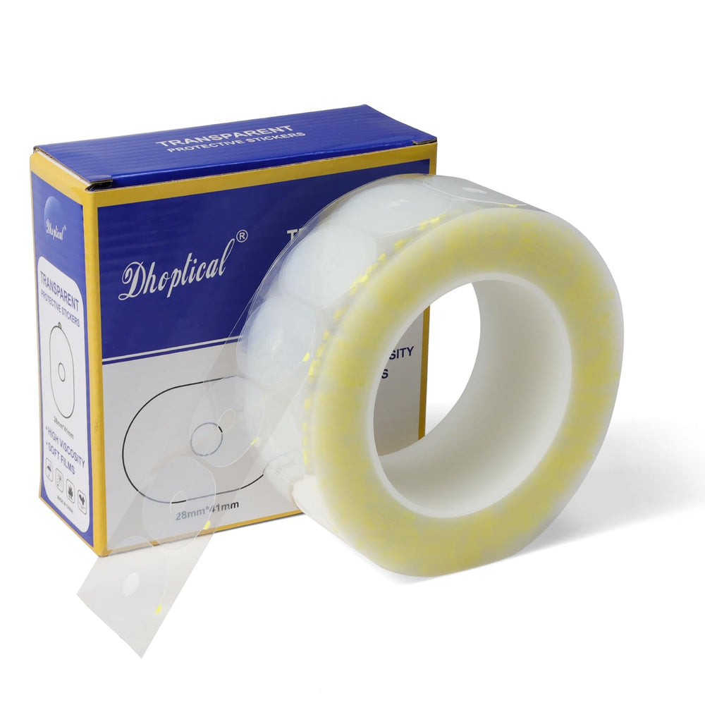 Dhoptical 1000-piece lens anti-slip transparent sticker roll