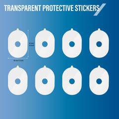 Close-up of anti-slip soft film sticker for eyeglasses processing