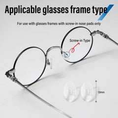 Clip-on silicone nose pads for eyeglasses, 13mm, Dhoptical, image 2 of 9