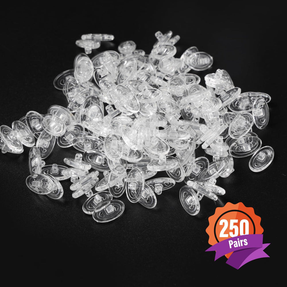 Clip-on silicone nose pads for eyeglasses, 13mm, Dhoptical, image 4 of 9