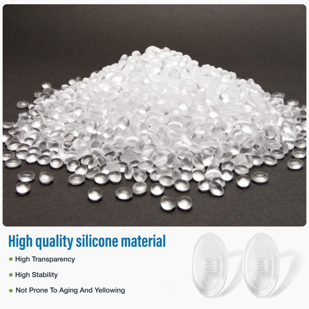 Screw-on silicone nose pads for eyeglasses, 13mm, Dhoptical, image 1 of 9