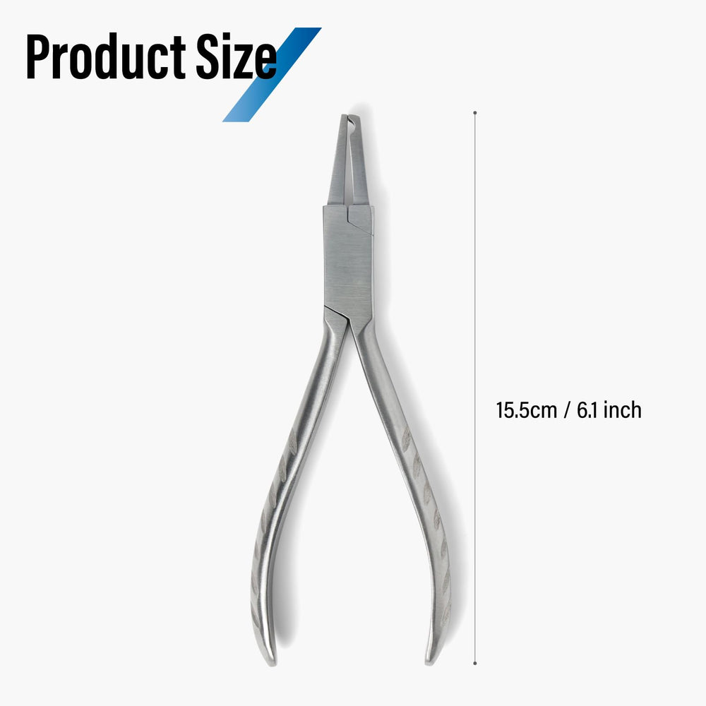Stainless steel eyeglass frame pliers for nose pad adjustment
