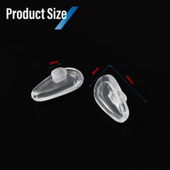 Clip-on silicone nose pads for eyeglasses replacement
