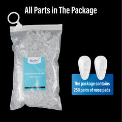 Easy install nose pads with screw or clip-on design