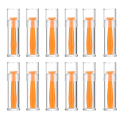 DHSUUUUP 12 pack hard contact lens remover with orange suction cup and travel container