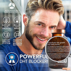 Before and after image showing hair growth with DHT Blocker (1)
