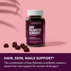 Illustration showing DHT blocker and hair health benefits