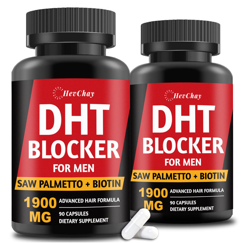 DHT Blocker for Men bottle with 600mg Saw Palmetto