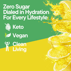 Glass of prepared Citrus Circuit hydration drink