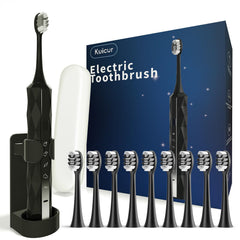 Diamond Style sonic electric toothbrush black front view