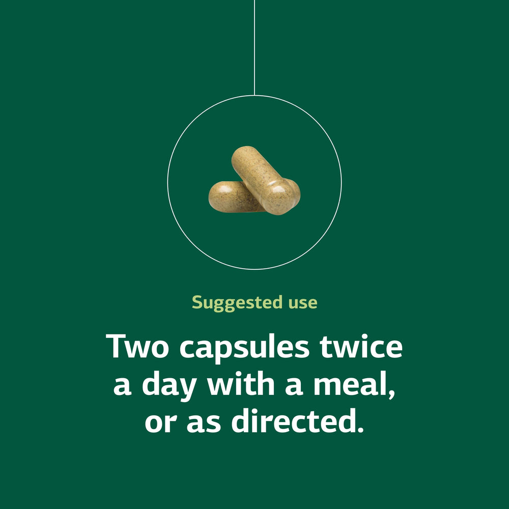 Packaging features Standard Process branding and serving size