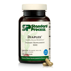 Diaplex bottle displaying 150 capsules