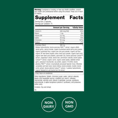 Front label highlighting chromium and antioxidant vitamin A