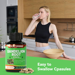 Vegan-friendly packaging for Dandelion Root Supplement