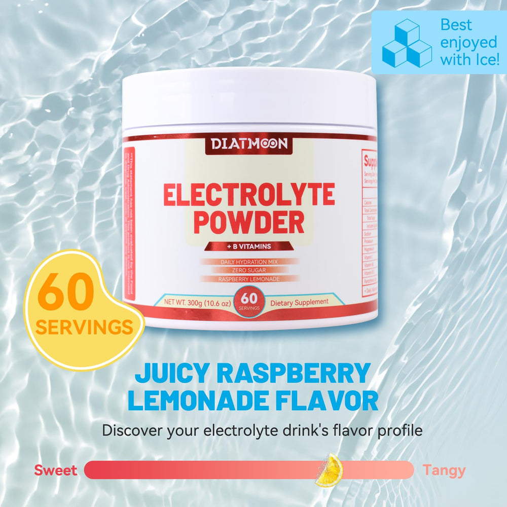 DIATMOON electrolytes powder keto-friendly label for low-carb hydration