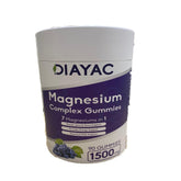 Bottle of DIAYAC Magnesium Gummies with natural grape flavor