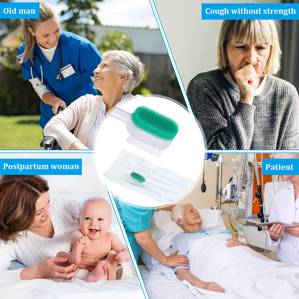 Elderly and adult oral care using suction toothbrush