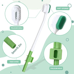 Pack of 10 disposable suction toothbrushes for travel and home use