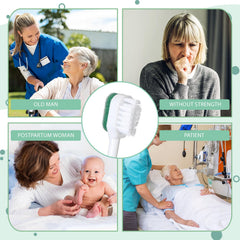 Portable oral care swab brushes suitable for elderly and adults