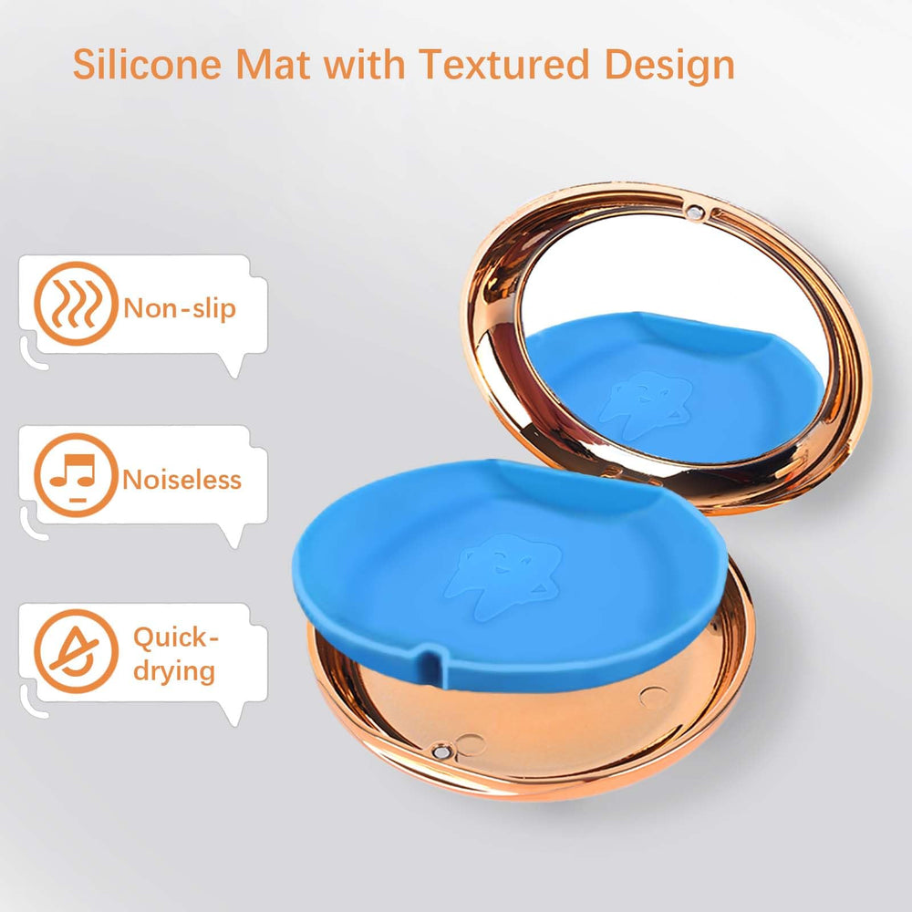 Versatile storage for small items within the compact case