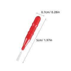 Interdental brush for braces in blue color