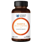 Vitamin World Digest-13 Multi-Enzyme bottle with 120 caplets