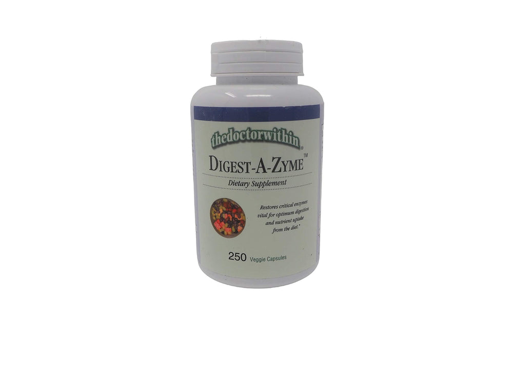 Digest-A-Zyme 250 Veggie Capsules product image showing bottle and capsules