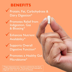 Digest-GI capsules beside a healthy meal