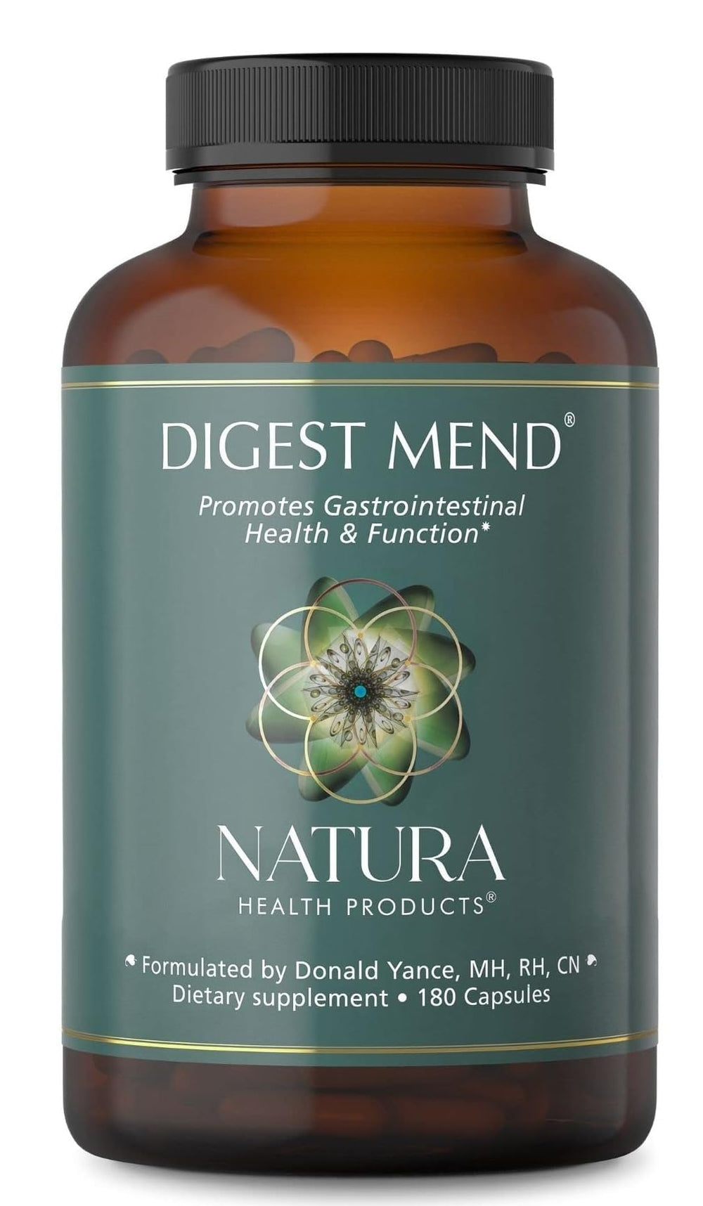 Digest Mend bottle with Natura Health branding