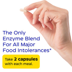 Enzymes targeting gluten, lactose, casein for digestion.