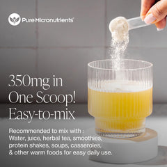 Magnesium powder aiding digestion and gut health