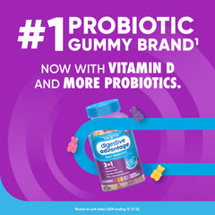 Orange-flavored probiotic gummies bottle