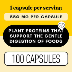 USA-made digestive enzyme capsules tested under cGMP standards