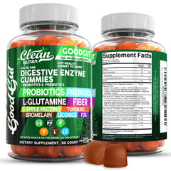 Bottle of Clean Nutraceuticals Digestive Enzymes with Probiotics Gummies