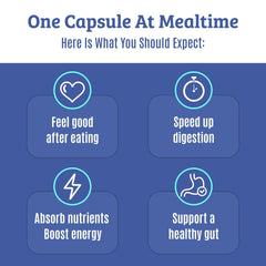 Label highlighting 18-enzyme digestive formula