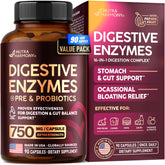 Digestive enzymes bottle with 90 capsules