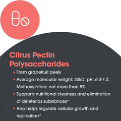 Graphic illustrating digestive cleansing support with pectin