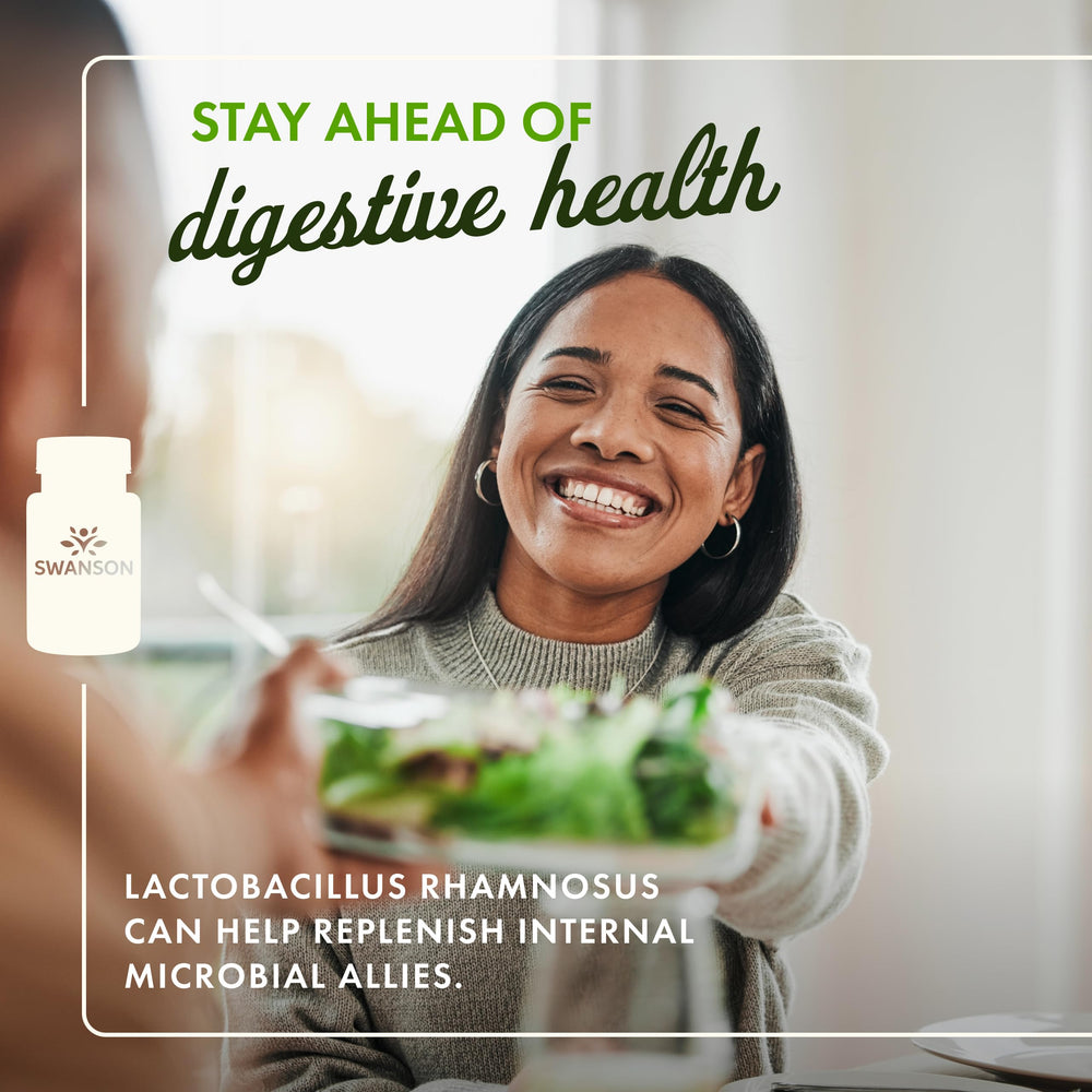 Digestive health probiotic capsules by Swanson with 60 veggie caps